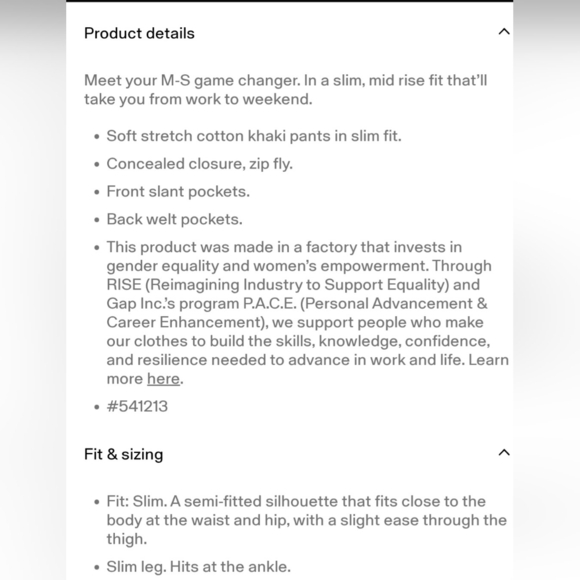 GAP Mid-Rise Downtown Khaki Pants Sz 16 Fall Back To School Teacher Work - Picture 16 of 16